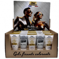 PRESENTOIR HAIRGUM 9 GOLD+6 SILVER FIX COLOR